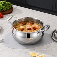 全城熱賣 - 304不銹鋼加厚湯鍋大容量家用煲湯鍋 三層複合鋼底電磁爐通用 防溢防粘燉煮鍋 帶蓋