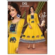 Grand Fully Embroidery Anarkali Gown & Premium Rayon