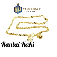 YON HING Anklet Solid Gold 916