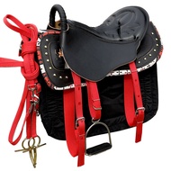 Pure Leather Saddle Set Complete Saddle Set Full Cowhide Saddle Promotion Horse Harness Horse Riding