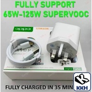 【ORIGINAL】OPPO SUPERVOOC Charger Super Vooc 125W/65W/30W/20W Adapter 6A Type C MicroUSB Cable for X2