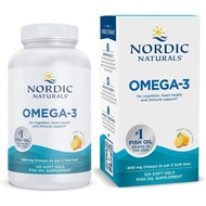 Nordic Naturals Nordic Omega-3 Soft capsules - Omega-3 Essential Fatty Acid，Lemon Flavor, P6783, 120