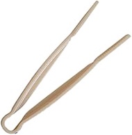 FSE PLFTG009BG Serving Tongs, 9", Flat Grip, Dishwasher Safe, Polycarbonate, Beige, NSF