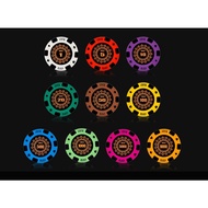 Poker chip set with many denominations - Specialized for poker cards, organizing casino events at ho