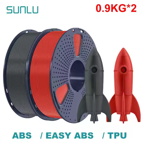 SUNLU 3D Filament ABS/TPU/EASY ABS 1.75mm 2Roll 0.9KG（TPU 0.5KG/Roll) 3D Printer Filament for 3D Pri