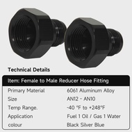 FITTING ADAPTOR 2PCS 12AN AN12 FEMALE to AN10 10AN MALE REDUCER EXPANDER HOSE