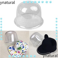 YNATURAL Bucket Hat Storage , PVC Inner Support Baseball Hat Display Rack,  50-57cm Transparent Cove