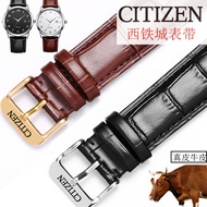 The Manager Recommends CITIZEN CITIZEN Eco-Drive Genuine Leather Cowhide Watch Strap Pin Buckle 16|18|20|22mm Men Women Strap 1104