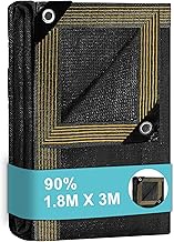 BeGrit Garden Shade Net, 90% Shade Net, 1.8 m x 3 m, Greenhouse Shade Net Shade Net with Eyelets, Pl
