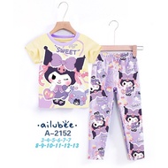 Ailubee A2152SL Sanrio Kuromi Girl Pyjamas (4/13y)