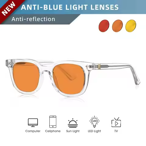 OKH Melatonin Biohacking Circadian Eyewear Red Yellow Shades Alleviate Screen Eye Tiredness Adjust C