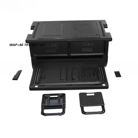 Trunk Storage Box With Foldable Table Seat Kit Interior Rear Trunk Drawer Container for Benz G Class