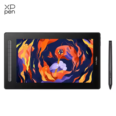 XPPen Artist 16 Graphic Tablet Monitor Drawing Pen Display 127% sRGB X3-powered Stylus 10 Keys Tilt 
