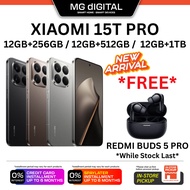 Xiaomi 15T Pro 5G (12GB+1TB/512GB/256GB) Leica 5x Telephoto Camera | 90W HyperCharge | 144Hz AMOLED