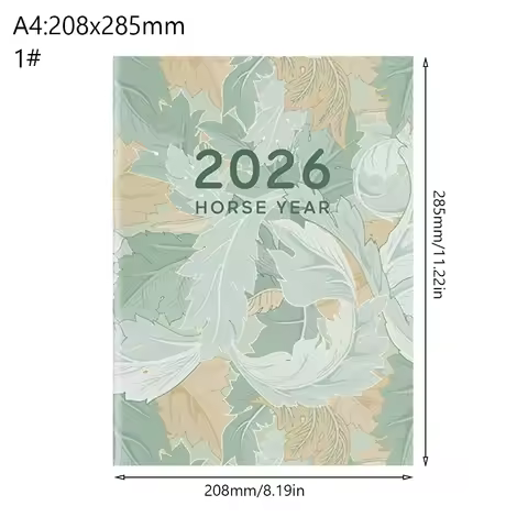 A4 A5 2026 Schedules Notebook 24 Sheets Learning Plan Planner Notebook Work Efficiency Life Check-in