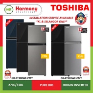 TOSHIBA  270L/310L 2 Doors Inverter Fridge GR-RT300WE-PMY / GR-RT320WE-PMY Refrigerator Peti Ais