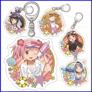 YB2 Puella Magi Madoka Magica Kaname Madoka Akemi Homura keychain acrylic bag pendant
