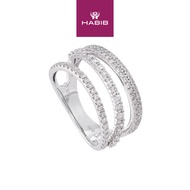 HABIB Diamond Ring in 375/9K White Gold 272650325