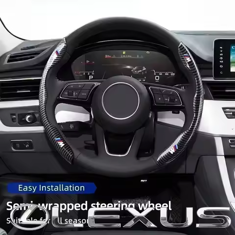 /Carbon Fiber Car Steering Wheel Cover For BMW 3 5 Series X1 X3 X5 G32 G20 E90 E46 E87 E84 G01 G02 G