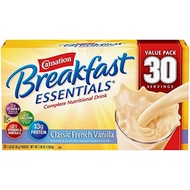 [USA]_Carnation Breakfast Essentials Nutritional Drink Mix, Vanilla or Chocolate (30 ct.) (pack of 2