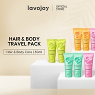 lavojoy Hair & Body Travel Pack | Shampoo, Conditioner, Body Wash & Serum 30ml [Clearance Stock] [Ex