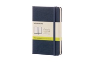 Moleskine สมุดบันทึก สมุดโน๊ต  ปกแข็ง สีน้ำเงิน ขนาดเล็ก 9x14 ซม Classic Notebook Sap.Blue Pocket hard cover