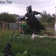JOY TOY เสียงกรี๊ด น่ากลัวทำให้พอง ลานสนามสนาม Ghostface เสื้อคลุมผี ตกแต่งฮาโลวีน Grim Reaper Spect