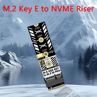 Wifi Interface M.2 Key E to 2242/2260/2280 Size NVME PCIE Expansion Card M2 Key M to Key E Riser Sup