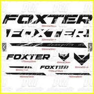 ♞,♘FOXTER Bike Vinyl Sticker Decal for Mountain Bike and Road Bike