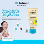Loluna Face & Body Lotion 200ml/Krim Wajah & Badan Bayi/RF KOSMETIK