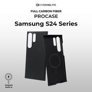 CARBONISLYFE Samsung Galaxy S24 Series ProCase - Real Full Carbon Fiber Magsafe Case