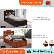 P2U XL Single Wooden Bed / Solid Wood Single Bed / Katil Kayu Bujang / Export Quality / Bed Room Fur