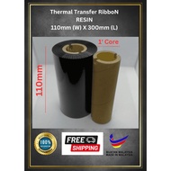 RESIN RIBBON FOR BARCODE PRINTER (FACE OUT) (INK OUTSIDE) Thermal Transfer Ribbon / Barcode Ribbon