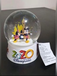 絕版迪士尼2020 米奇米妮水晶球擺設