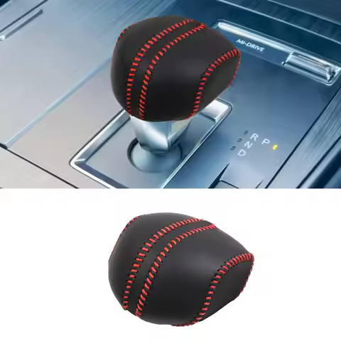 Leather Car Gear Shift Knob Cover For Mazda CX-60 CX60 2022 Interior Accessory