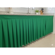 Green table top Skirting