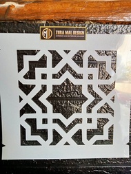 stensil arabic motif panel grc