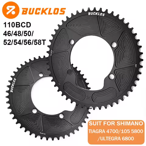 BUCKLOS Road Bike Chainring for SHIMANO 105 Series Bicycle 110BCD Chainwheel for Tiagra 4700/105 580