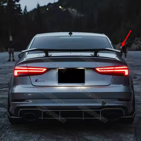 For AUDI RS S A3 A4 A5 A6 B8 B8.5 B9 B9.5 Sportback MP GT Style Car Styling ABS Unpainted Color Rear