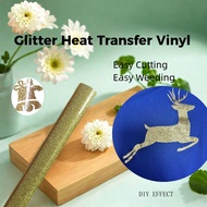 1 Cuộn Vinyl chuyển nhiệt dạng bọt lấp lánh/bóng lấp lánh/lấp lánh - Lấp lánh cho vải áo phông chuyể