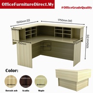 175x150cm Ex Cashier Reception Counter Table EXCT1715 L Shape Office Table (without drawer)