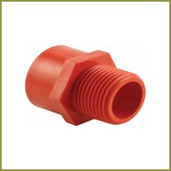 ❐ ♟ ▥ Poly PVC Orange Male Adaptor 1 1/2 50mm PMA50
