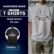 Clothing T-shirt Tops Adult Marching Drum Band Drum Corps Original Premium Cotton Combed 30s Tenor D