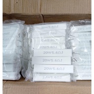 Set of 8 ceramic resistors 20w - 5,6 ohms