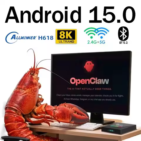 TV Box Z1 Max 8K 4K HD BT5.2 Allwinner H618 Quad Core 5G 4G Wifi6 8GB 128GB Voice Assistant Ai Smart