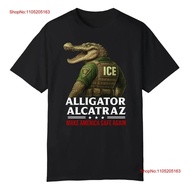 Alligator Alcatraz ICE Black T Shirt vintage Breathable Slightly Casual Versatile Comfortable Top Fo