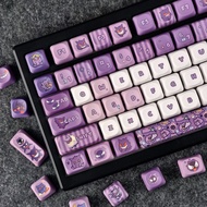 Pokemon Keycap MOA Profile 130 Keys PBT Aula F75 F99 RK100 Dye Sublimation Mechanical Keycaps Cute G