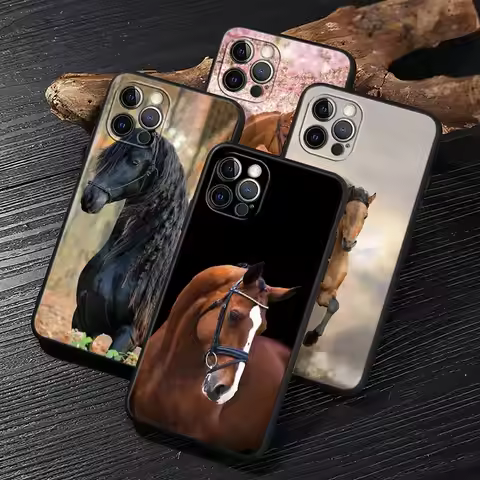 Galloping Horse Animal Funda For iphone 14 Case For iPhone 15 11 12 13 Mini 14 Pro Max XS X 7 8 Plus