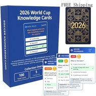 2026 World Cup Soccer Knowledge Trivia Card - 5 Categories, 3 Difficulty Levels, Soccer Quiz Flash C