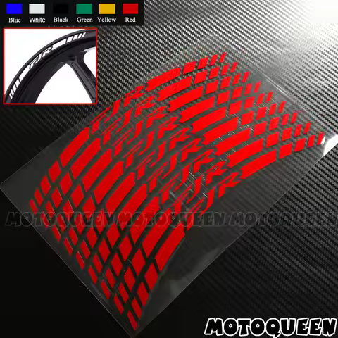 16X Motorcycle Front Rear Wheel Rims Tire Decorative Decals Reflective Stripe Label Stickers Waterpr